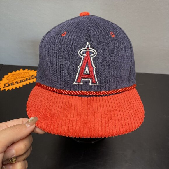 Sixth Man Promotions Other - Angels Corduroy Snapback Baseball Hat Cap Farmer John Rope Cord LA Anaheim